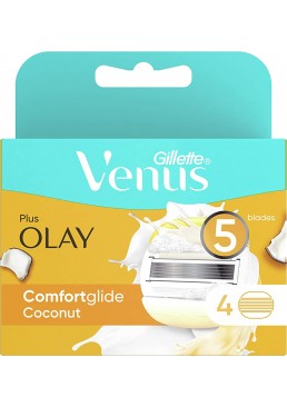 Змінні картриджі для гоління Gillette Venus Olay Coconut 5, 4 шт